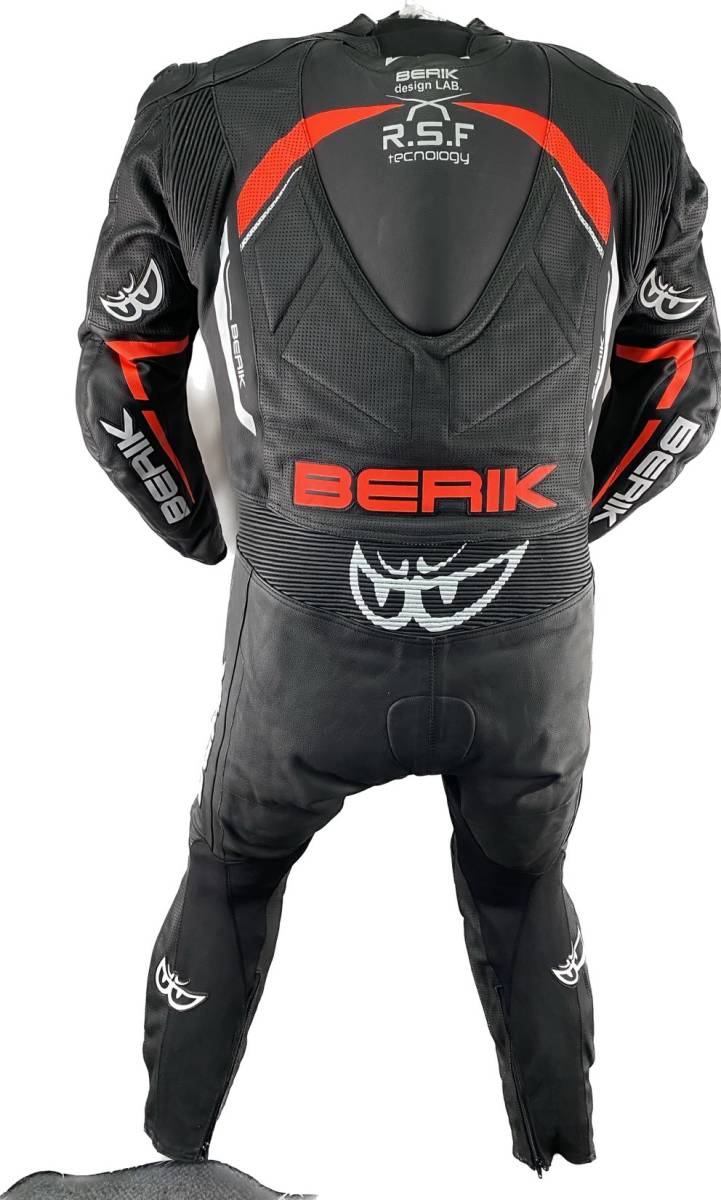 BERIK ベリック 牛革 ハイグレードモデル レーシングスーツ BLACK/RED 60(XXXXXLサイズ）新品未使用 サーキット レザースーツ 革ツナギ_画像5