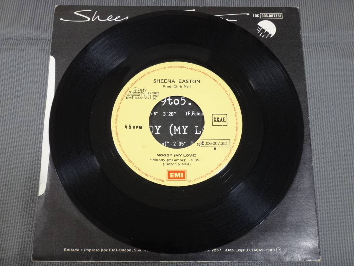 SHEENA EASTON/9 To 5 = De 9 A 5/輸入盤/SPAIN/7”EP/1980_画像5