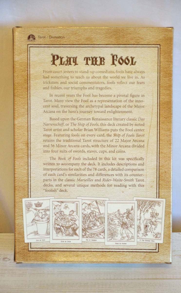 【1円スタート！】廃版 未使用 Ship of Fools タロット カード & ブック セット 英語 Ship of Fools Tarot Card Deck & Book Set_画像4