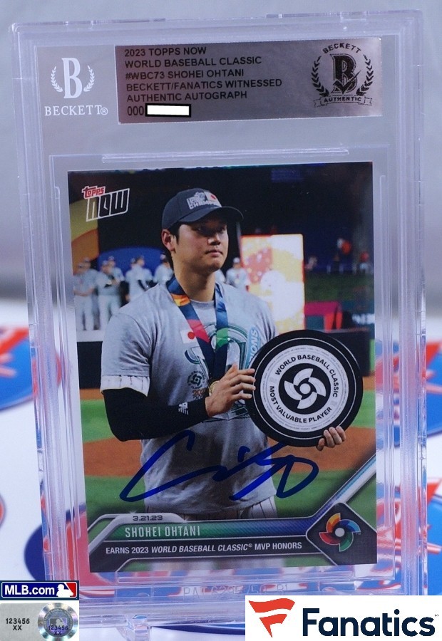 GE★超レア！大谷翔平2023年直筆サイン「WBC優勝 決勝戦 MVP受賞」TOPPS NOW WBC-73 限定品 FANATICS/MLB機構/BGS証明☆佐々木朗希_画像1