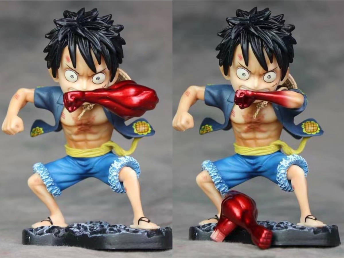  原文:海外限定品 one piece ワンピース ルフィ　ギア4　 フィギュア 検：改造　一品物　リペイント　コレクタブル　pop