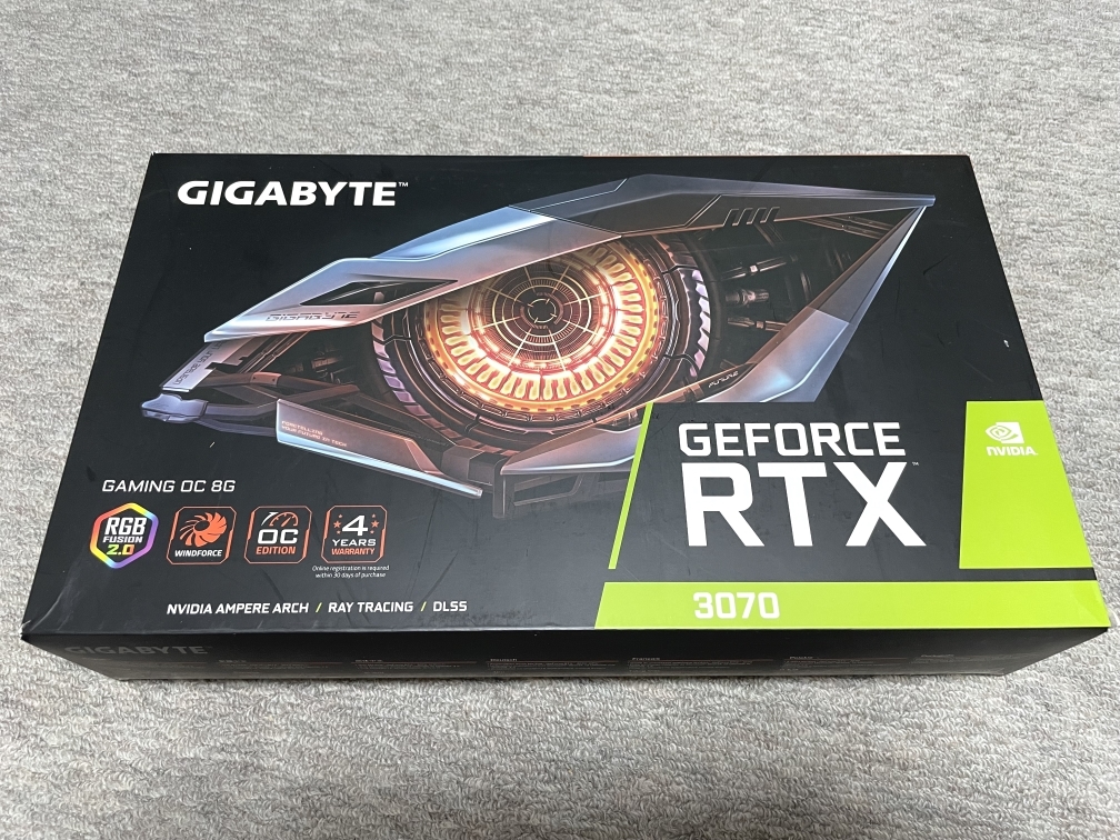 GIGABYTE GeForce RTX3070 GV-N3070GAMING OC-8GD 美品-–日本Yahoo