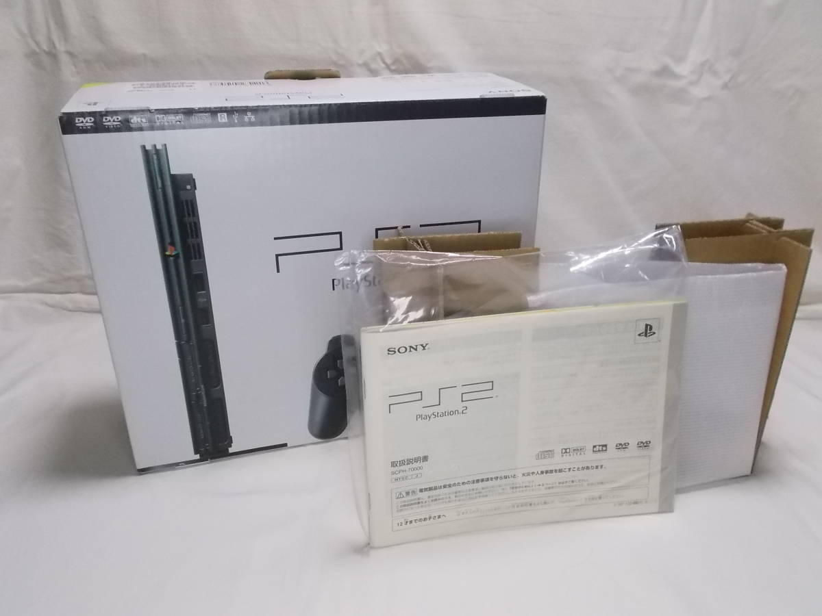 PS2パック 薄型【ディスク円傷対策／分解メンテ済】koei 真・三國無双４ & Playstation2 一騎当千パック 完品／ほぼ未使用美品／SCPH-70000