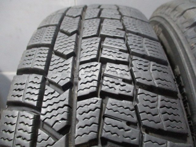 BN58 中古ホイールセット 155/65R14 ×4.5J アルミ バリ溝 冬4本価格！2020年製 DUNLOP WM02 ラパン N-BOX N-ONE 条件付き送料無料_画像8