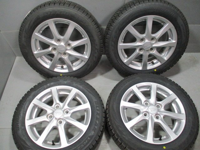 BN329 新古スタッドレス 155/65R14 ×4.5J +45 新品タイヤ BS VRX2 冬4本価格！ダイハツ純正 法人宛/営業所止め送料無料_画像1