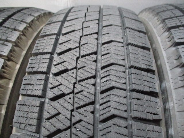 BN307 スタッドレス 中古タイヤ 155/65R13 深溝 冬4本価格！BS VRX2 法人宛/営業所止め送料無料 アルト プレオ ミラジーノ_画像3