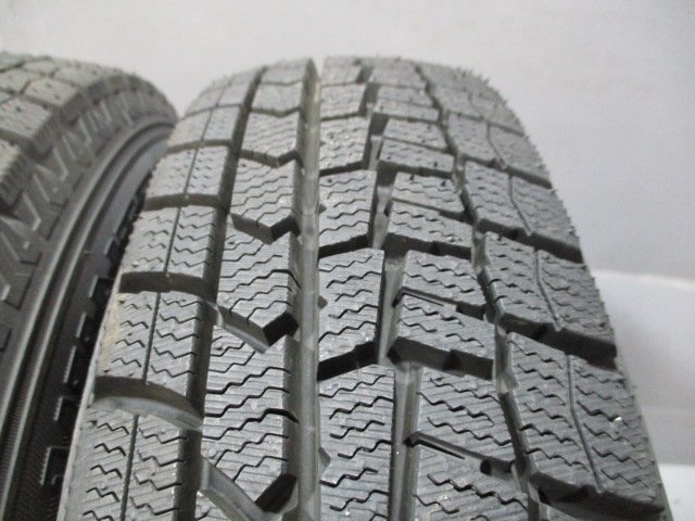 BN377 中古スタッドレス 145/80R13 ×4.00 +42 アルミ イボ付き 冬4本セット！DUNLOP WM02 2020年製 法人宛/営業所止め送料無料 タント_画像7