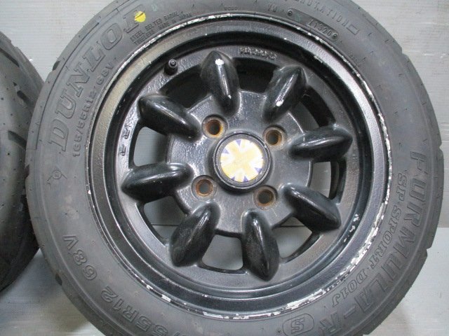 SR1007☆新古サマー 165/55R12 ×5J 101.65-4H ローバーミニ純正夏4本！DUNLOP D01J 2020年製 法人宛/営業所止め送料無料 バランス調整済_画像3