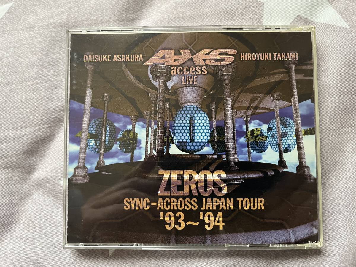 1円開始【送料負担】access LIVE ZEROS SYNC-ACROSS JAPANTOUR '93～'94_画像4