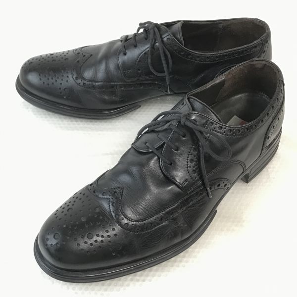 ドイツ製★ロイド/Lloyd★快適ラバーソール/本革/ウイングチップ【9.5/28.0/黒/BLACK】ビジネス/dress shoes◆pJ-55