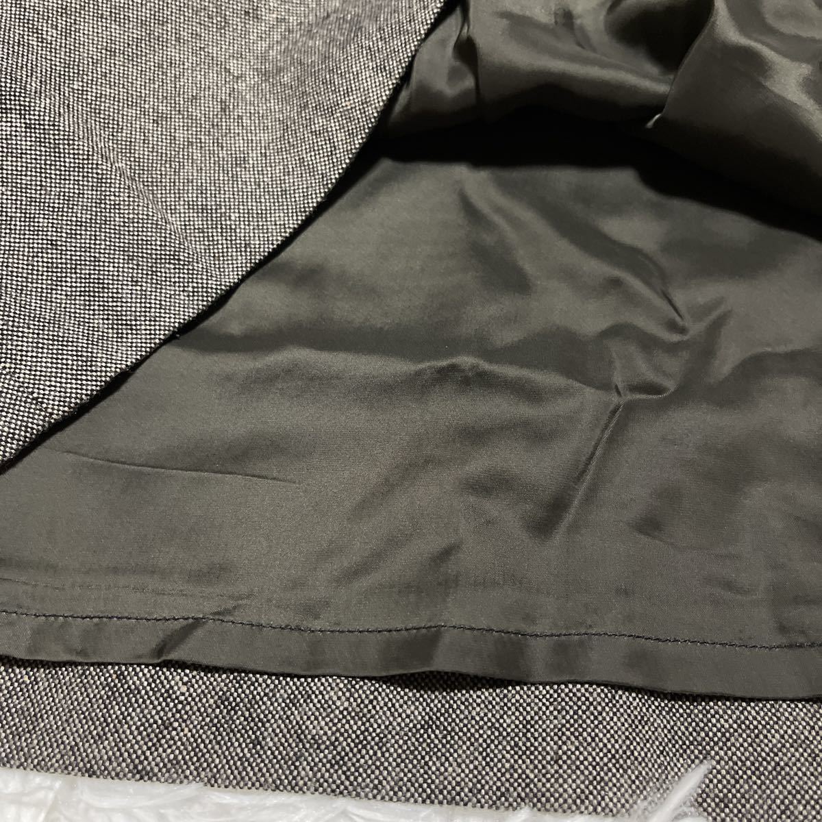 スキャパ SCAPA ウール混 シルク混 パイピング プリーツ加工 フレア
