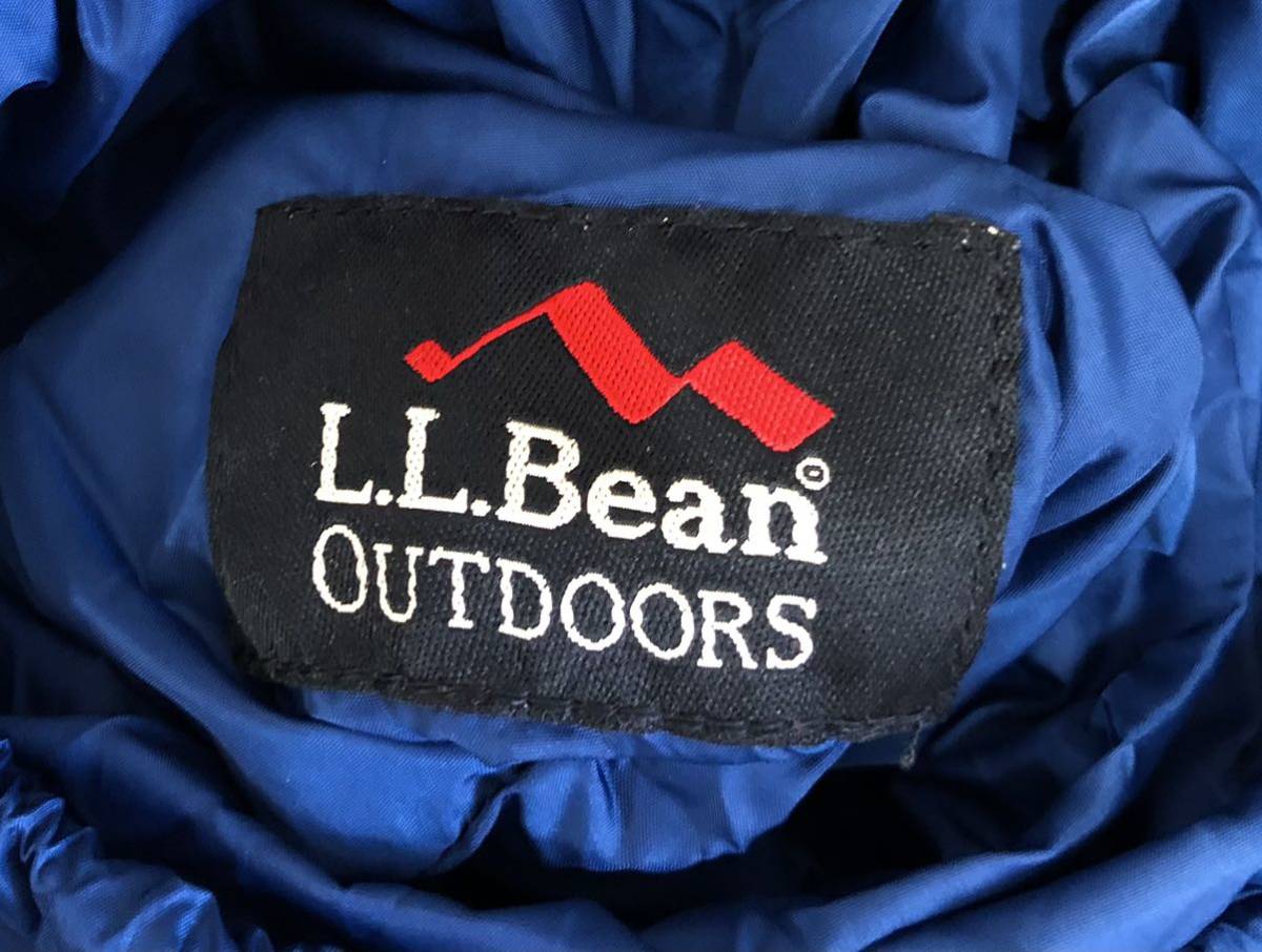 90's XL L.L.BEAN VINTAGE エルエルビーン ビンテージ ナイロン ダウン ベスト ジャケット ベージュ コーチ ストーム コート USA製 80s_画像9