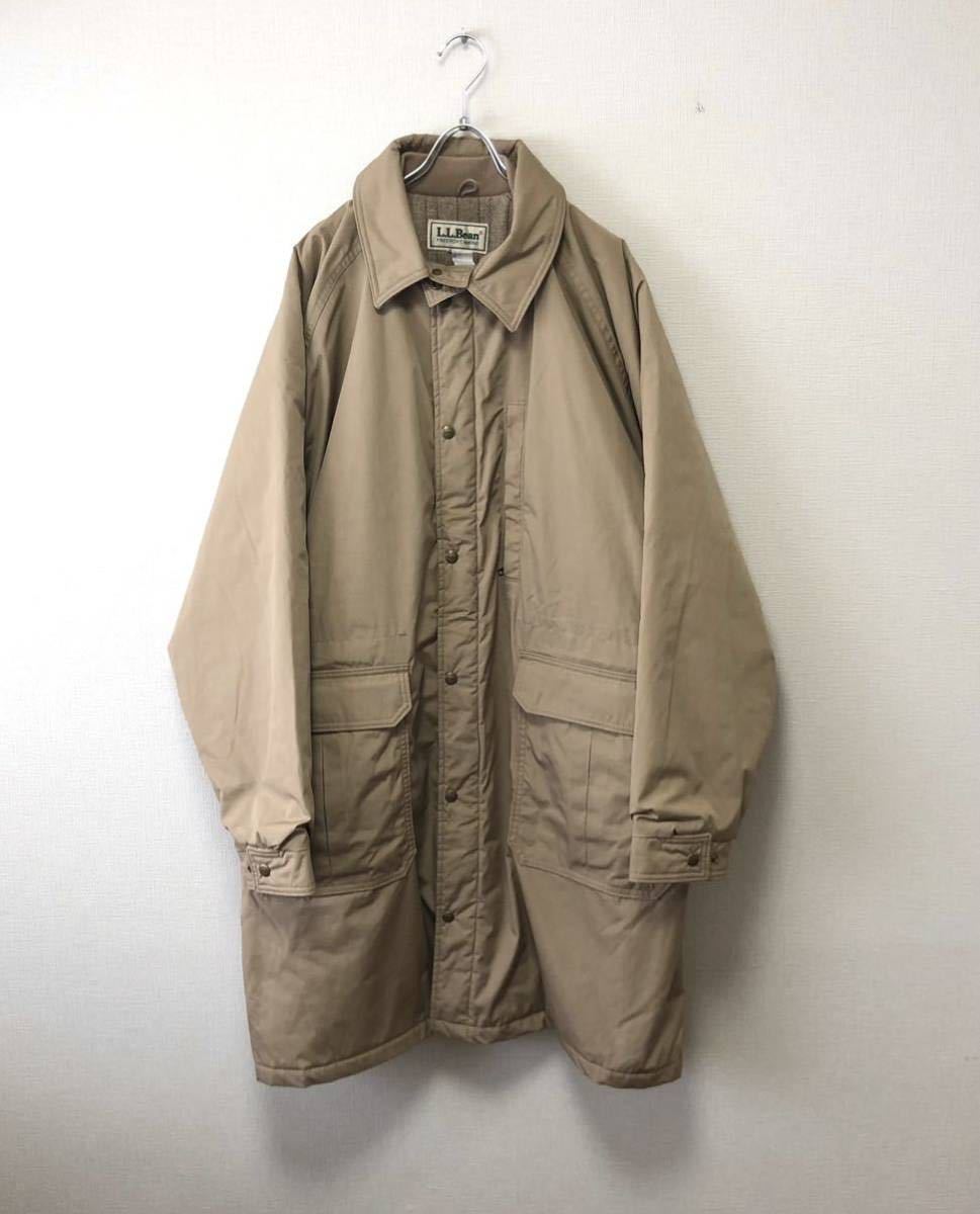 80's USA製 L.L.BEAN STORM COAT XXL エルエルビーン ビンテージ ストームコート ダウン ジャケット コーチ モンスターパーカー 70s 90s_画像1