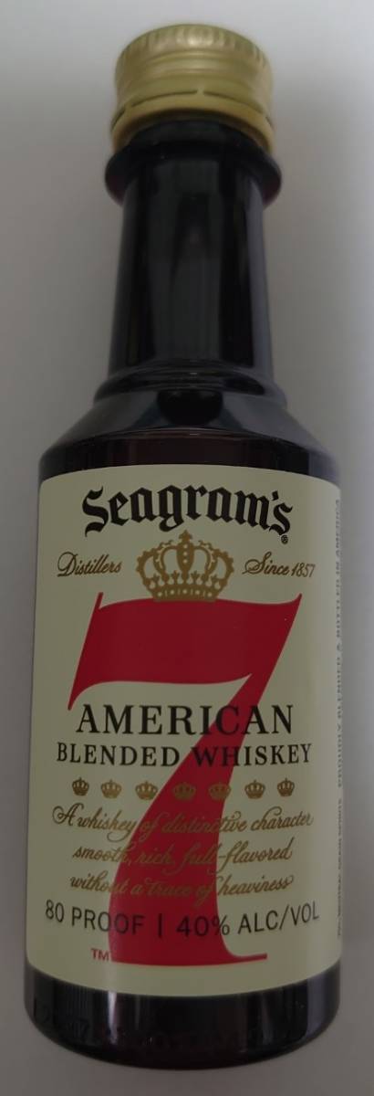 アメリカンウイスキー　ミニボトル　「Seagram's 7」_画像1
