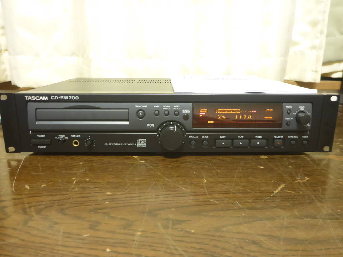 TASCAM CD-RW 700商用CD錄像機TASCAM 原文:TASCAM　　CD-RW700 業務用CDレコーダー　タスカム