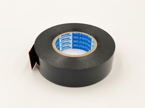 【日東電工 ハーネステープ 1個 黒色】 NITTO PVCテープ ビニールテープ 低VOCビニール 配線 保護 テープ 19mm×25m_画像1
