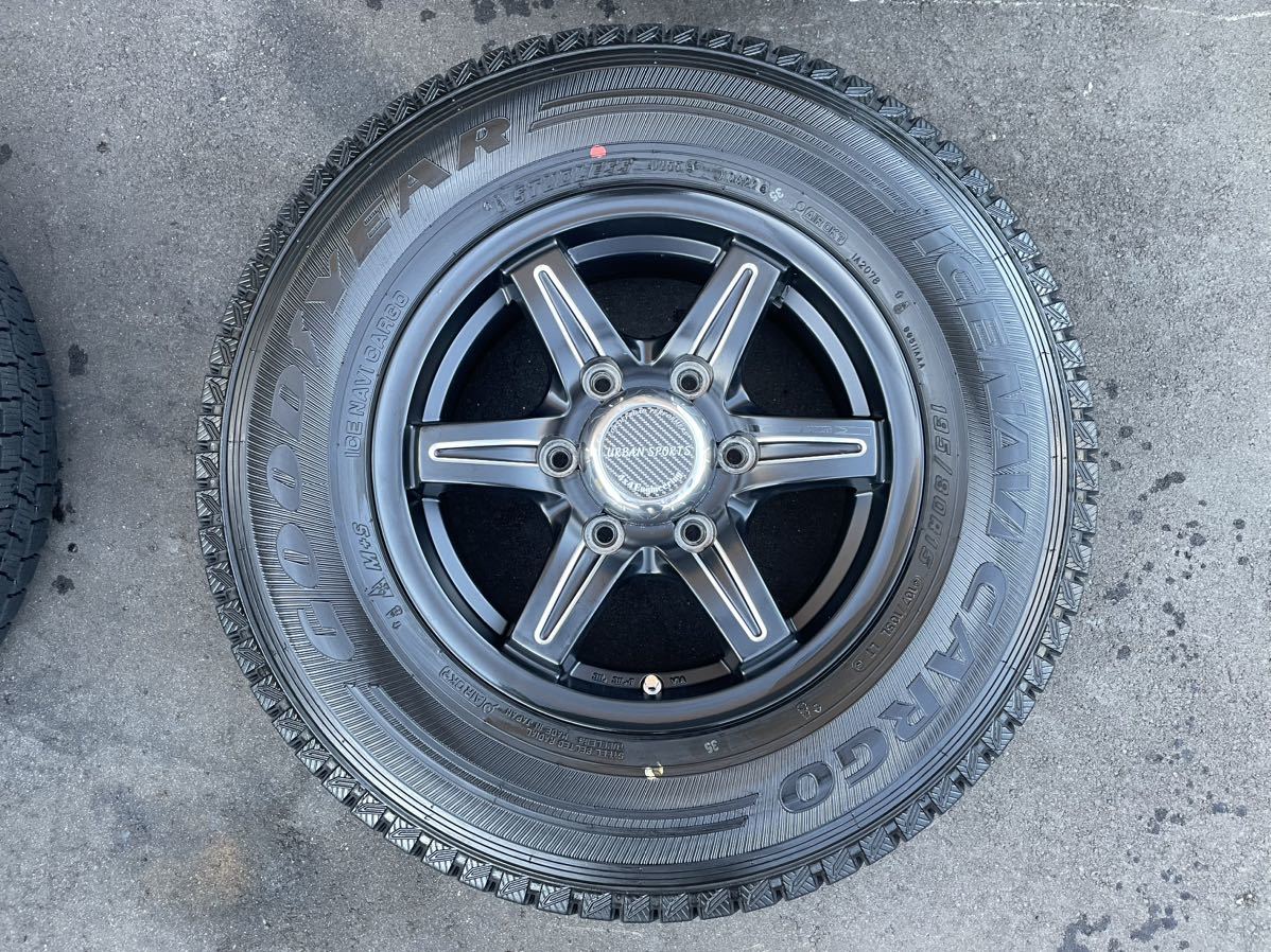 ハイエース等に スタッドレス 2022年製 URBAN SPORTS グッドイヤー アイスナビカーゴ 195/80R15 107/105LT 6穴 139.7 15×6J +35 売り切り_画像5