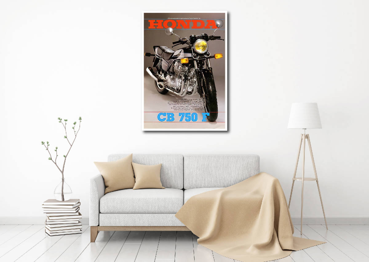 新品 ホンダ CB750F タペストリー ポスター /205/ 映画ポスター 壁 ガレージ装飾 フラッグ バナー 看板 旗 テーブルクロス_画像2