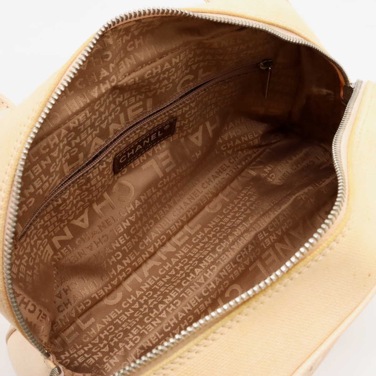 CHANEL Chanel здесь Mark matelasse ручная сумочка Mini сумка "Boston bag" бахрома кисточка парусина кожа 