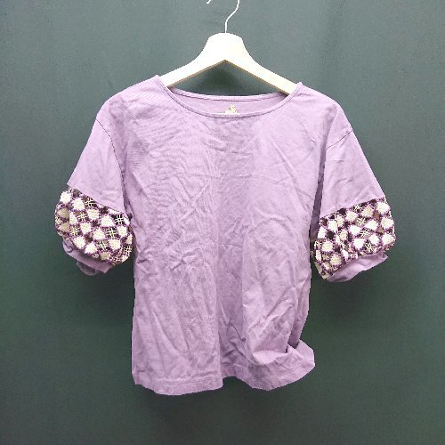 Yahoo!オークション - Malla マラ 刺繍袖 パフスリーブ コットン100％
