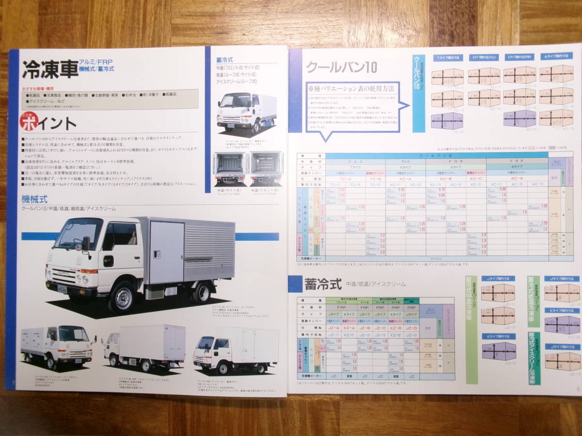 **90 year Nissan Atlas * reefer catalog *