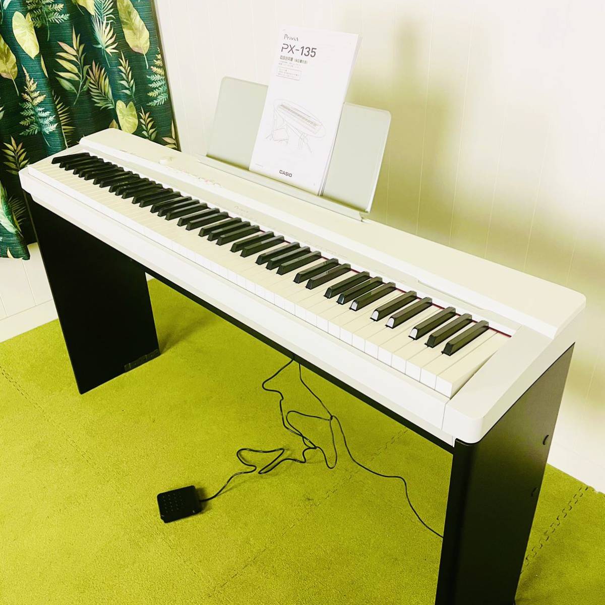 CASIO 電子ピアノPriviA PX-135WE【超美品】全鍵盤音出し確認済み！
