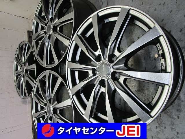 16インチ グラス 6.5J+48 100 プリウス/ウィッシュ 中古アルミホイール【4本セット】送料無料(A16-4574）