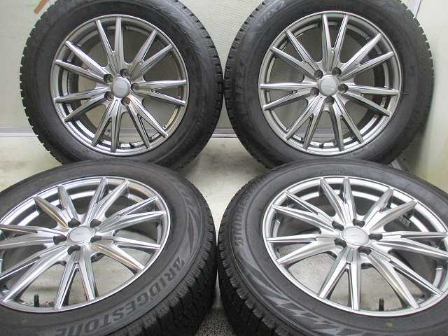 17インチ 225/60R17 7J+47 100 フォレスター 中古スタッドレスタイヤホイール【4本セット】 送料無料(SA17-3825）_画像2