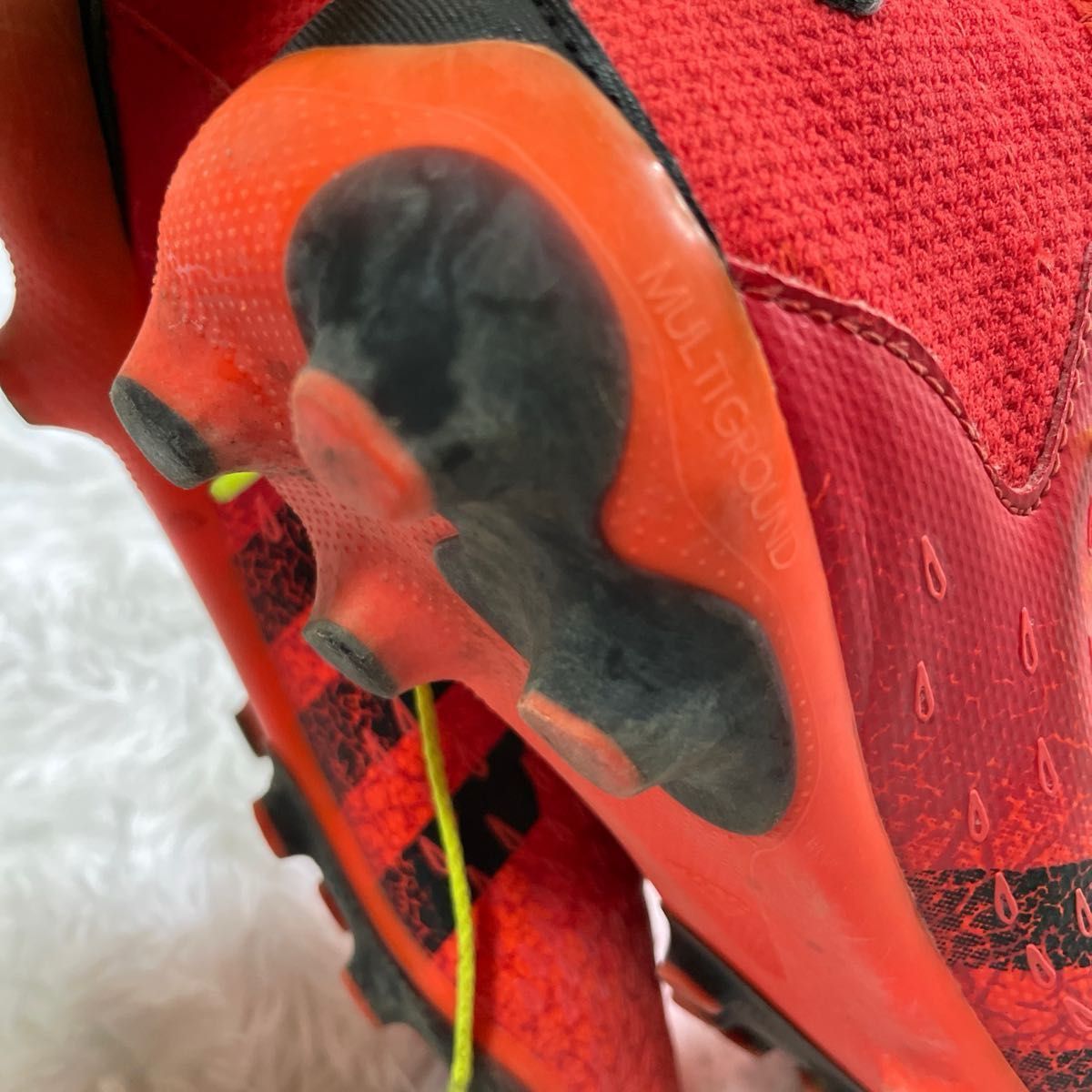 ★ adidas ★ アディダス スパイク フットサル サッカー 赤 オレンジ 23.5cm