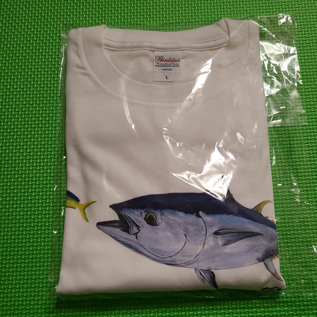 free shipping ] carpe nta- Target fish long sleeve T shirt L size bluefin  tuna &siila