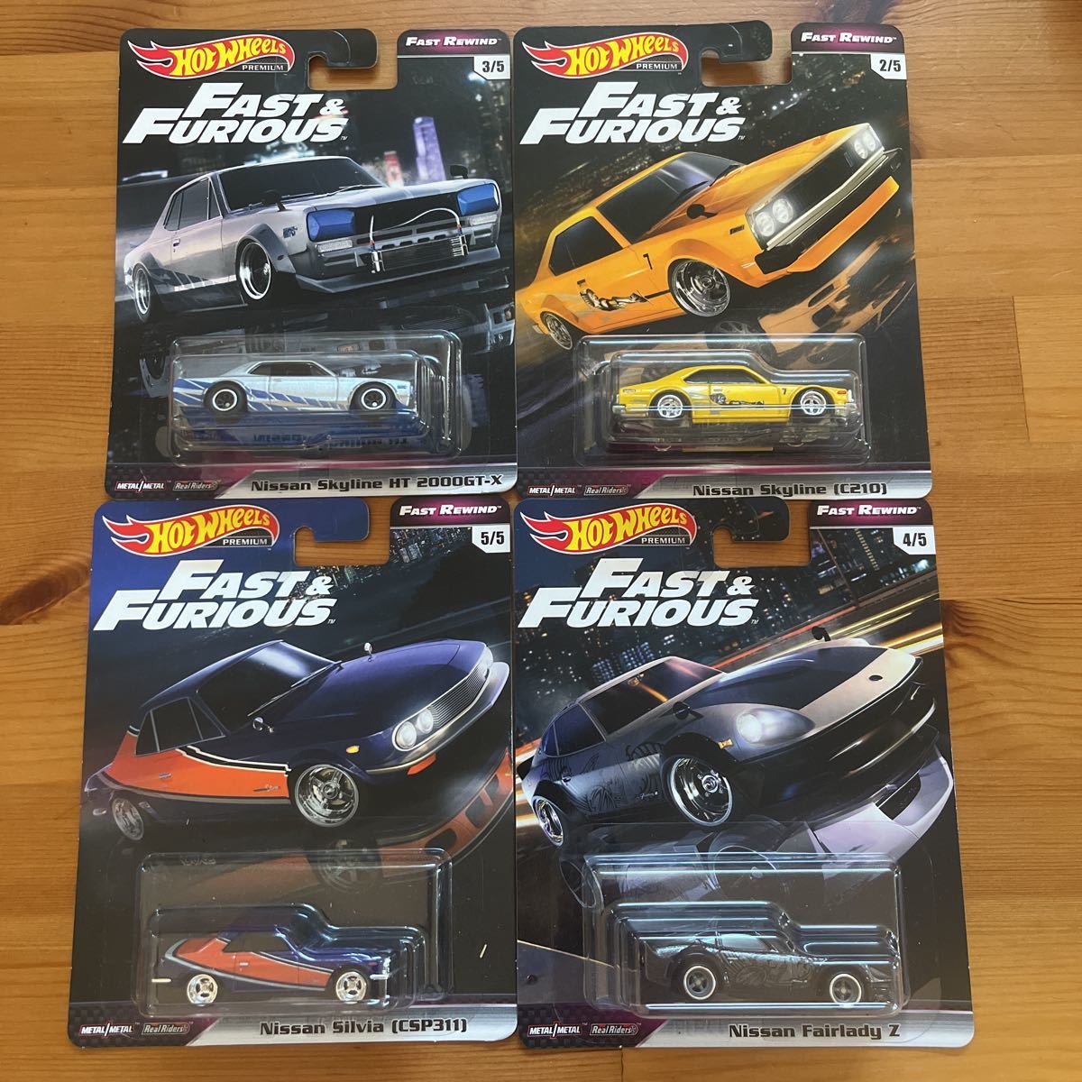 送料無料 未開封 ホットウィール HotWheels ワイルドスピード FAST＆FURIOUS セット S30フェアレディZ ハコスカ ジャパン シルビア _画像1