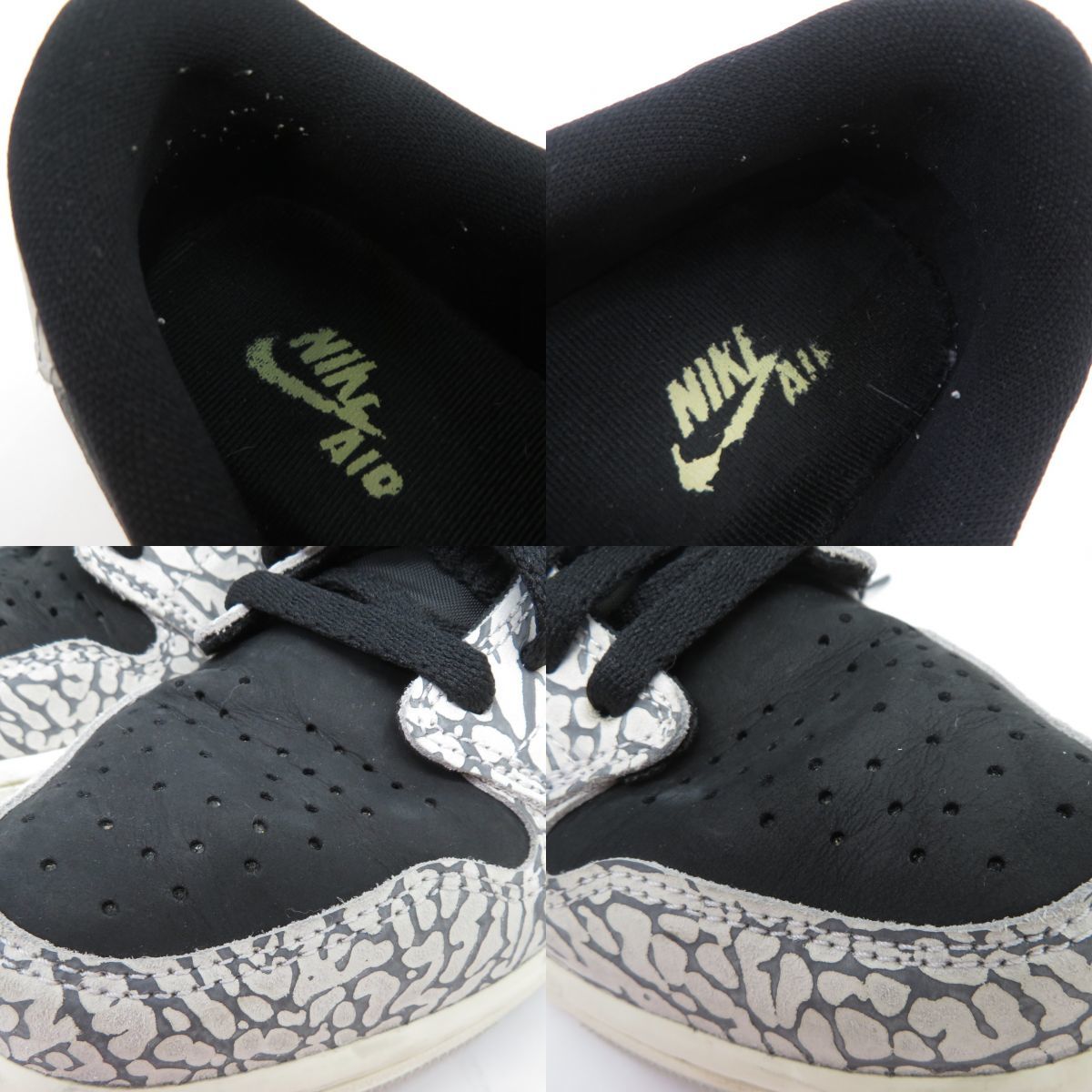 153s NIKE ナイキ AIR JORDAN 1 RETRO LOW OG エアジョーダン1 レトロ ロー CZ0790-001 US7.5/25.5cm 箱有 ※中古_画像8