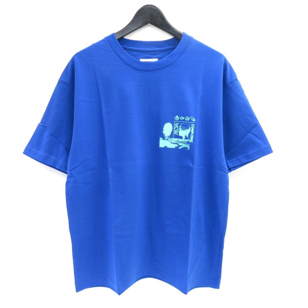 130 VLANK CONCEPT WEAR ブランクコンセプトウェア 半袖 Tシャツ サイズ2 ブルー ※中古美品_画像1