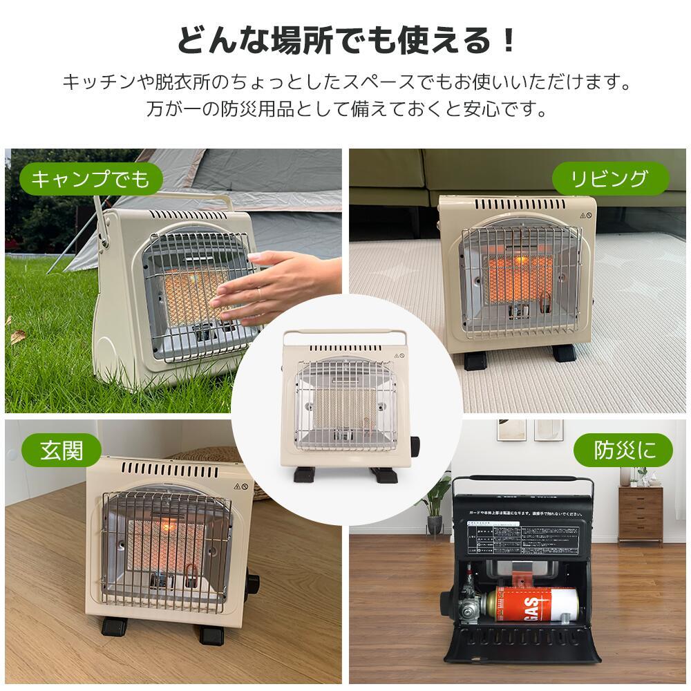 新品 カセットガスストーブ ガスヒーター 1.6KW電源不要！ポータブルヒーター 自動消火装置 PSLGP認証済 アウトドア キャンプ Yinleader_画像6