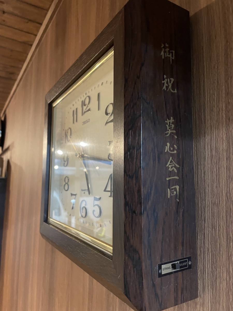 SEIKO 壁掛け時計 木製 掛け時計 セイコー 昭和レトロ 木枠 SEIKO 壁掛け時計 木製 掛け時計 セイコー 昭和レトロ 木枠