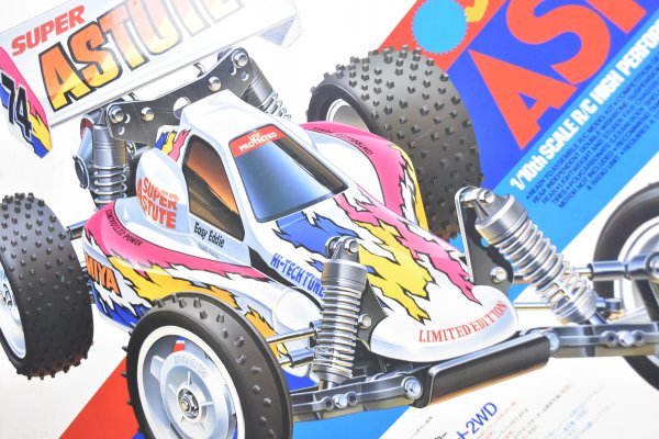 当時物 タミヤ 1/10 電動RC オフロードカー スーパー アスチュート 2WD 1990年代 元箱 バギー インテリア ディスプレイ オブジェ Ke-340S_画像4