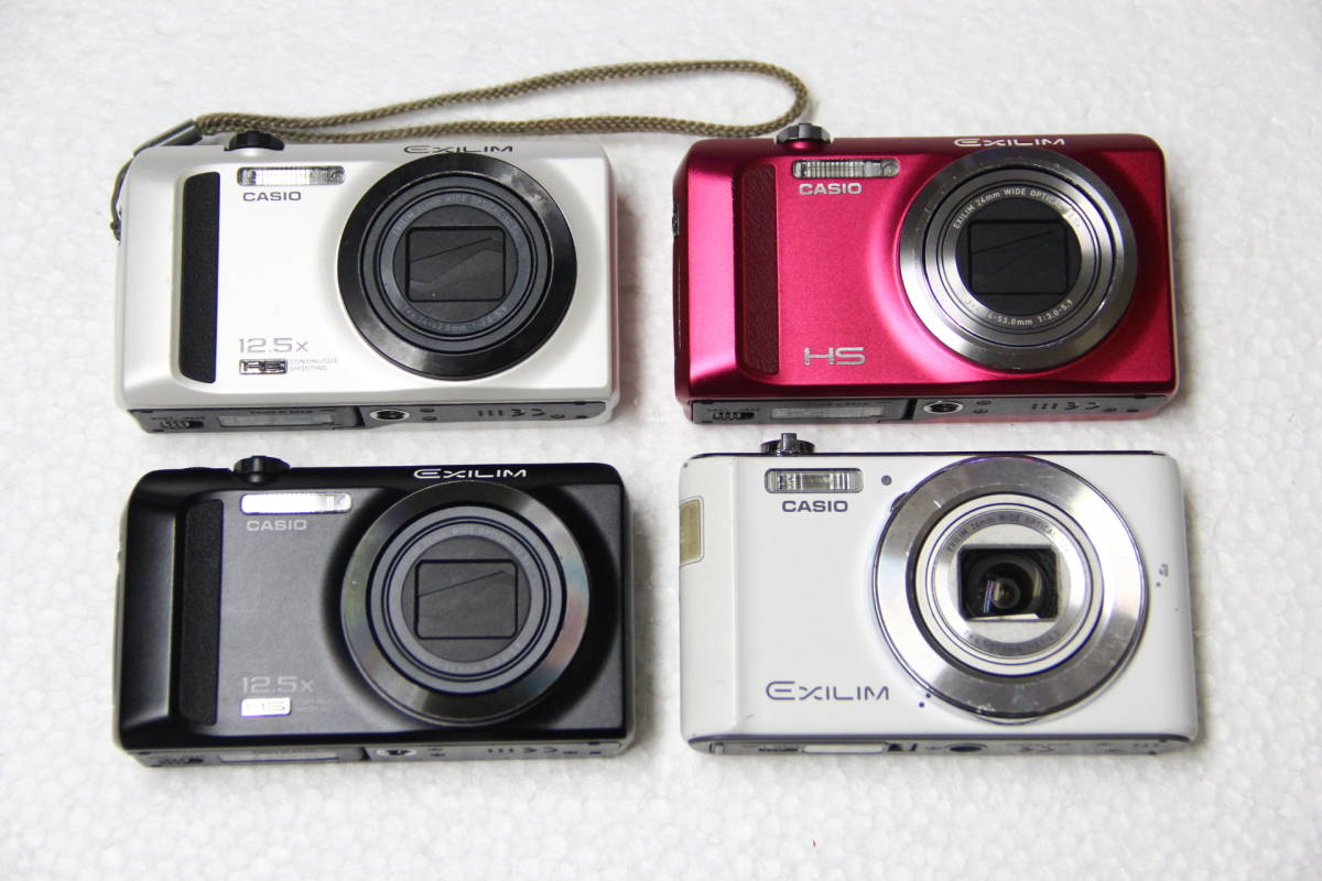 CASIO コンパクトデジタルカメラ まとめて4個セット EX-ZR500/EX-ZR300EX-ZR200/EX-ZS190 送料無料_画像1