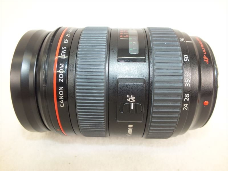 ♪ Canon キャノン EF 24-70mm 2.8L USM レンズ 取扱説明書有り 元箱付き ソフトケース付き 中古 現状品 231111H2365_画像4