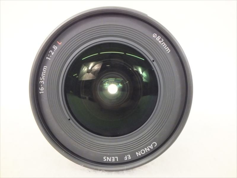 ♪ Canon キャノン レンズ EF 16-35mm 2.8LII 取扱説明書有り 元箱付き ソフトケース付き 中古 現状品 231111Y7054_画像3