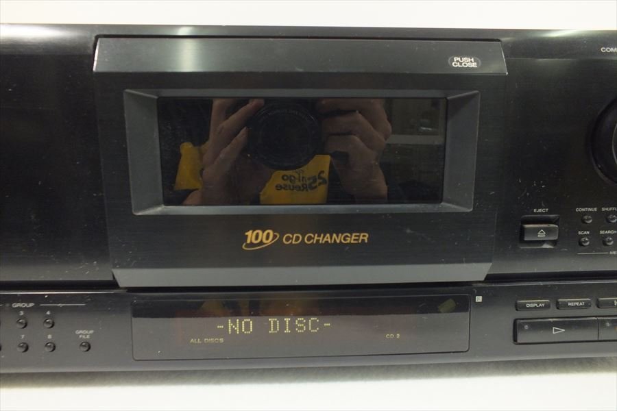 □ SONY ソニー CDP-CX100F CDプレーヤー リモコン有り 音出し確認済 中古 現状品 231106G6294_画像5
