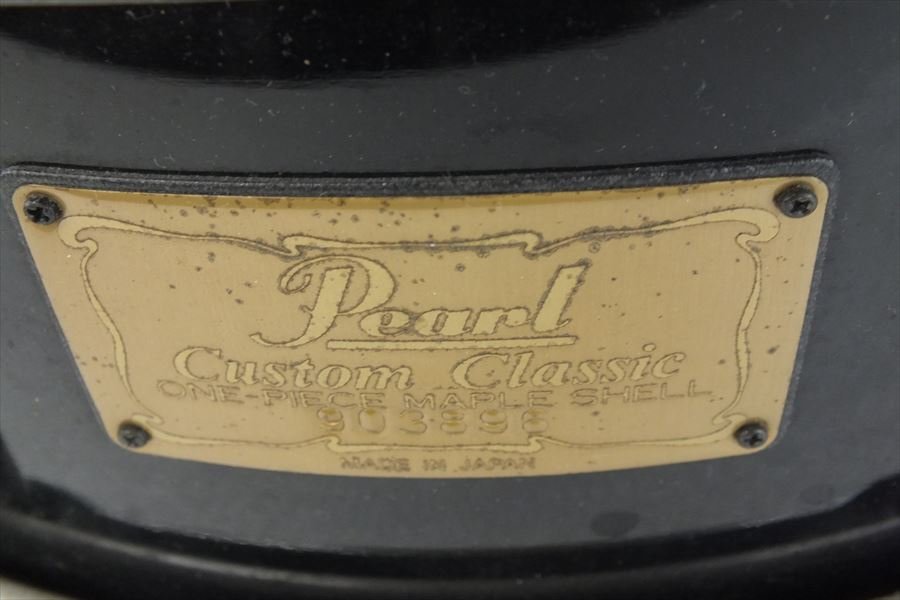 ■ Pearl パール Custom Classic ONE-PIECE MAPLE SHELL スネア 中古 現状品 231102k6165_画像6