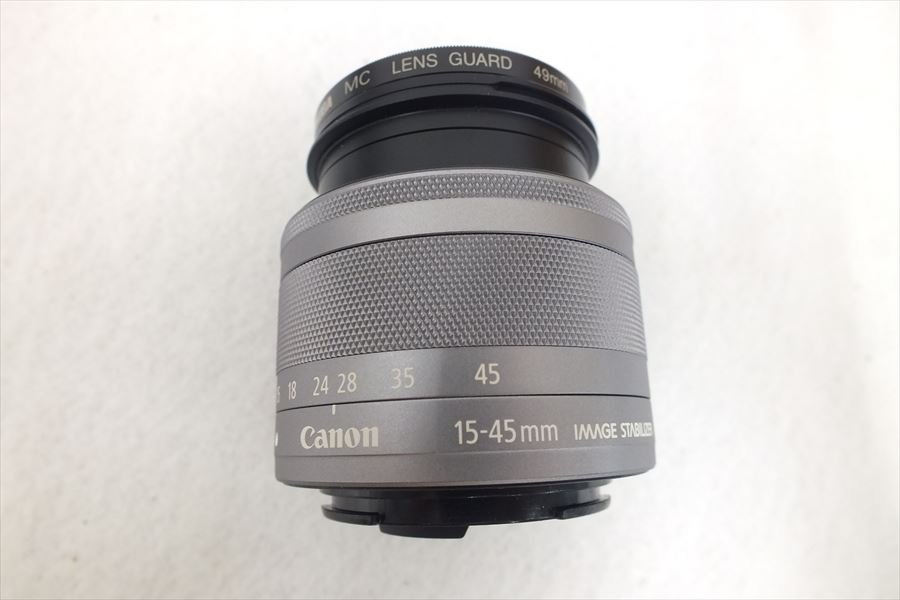 ◆ Canon キャノン EOS M100 ミラーレス一眼レフ EF-M 15-45mm 55-200mm 取扱説明書有 元箱付 シャッター切れOK 中古 現状品 231109G3349_画像10