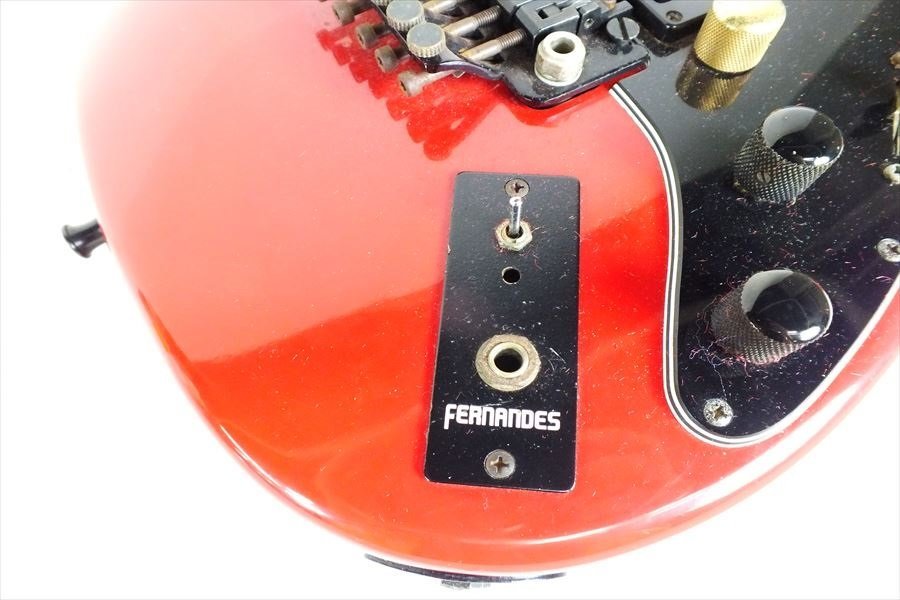 ◇ FERNANDES フェルナンデス ST-80NT レッド エレキギター ハードケース付き 中古 現状品 231108R7197_画像7