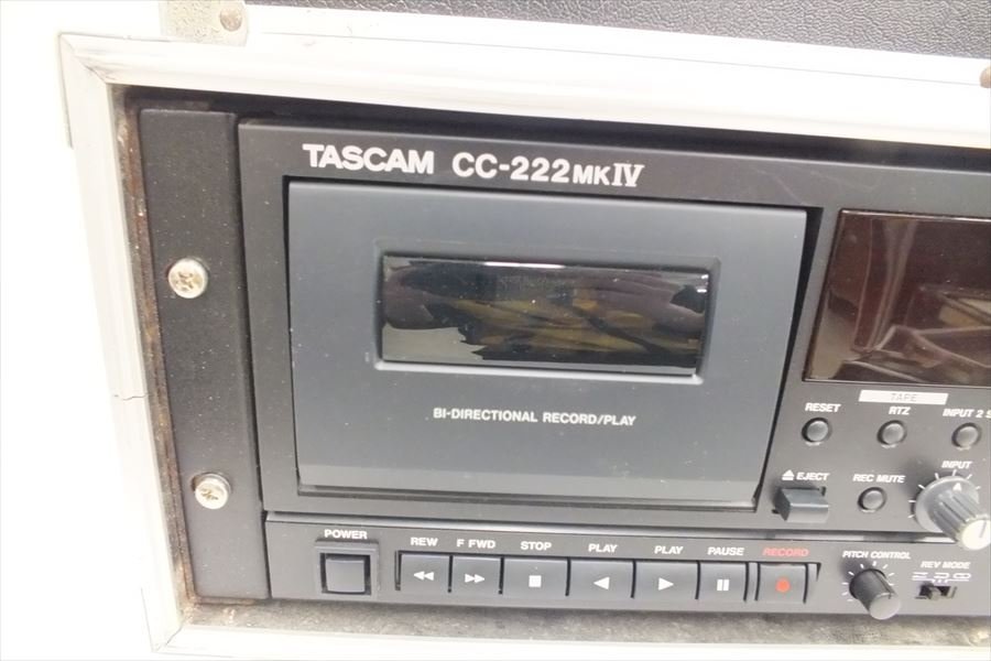 ◆ TASCAM タスカム CC-222MKIV カセットデッキ 音出し確認済 中古 現状品 231109M5196_画像3