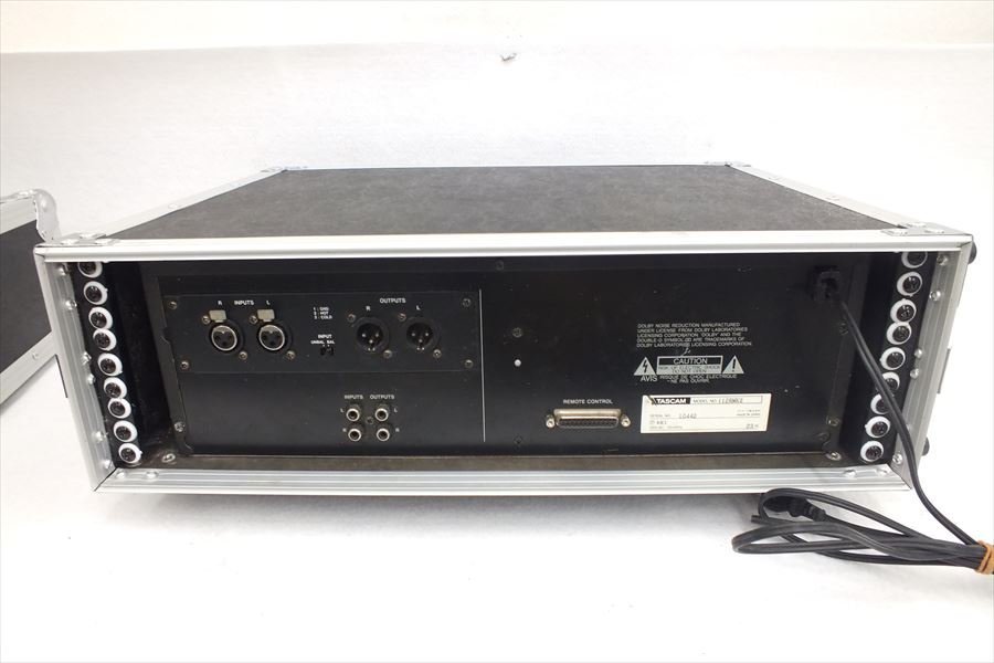 ◆ TASCAM タスカム 112RMKII カセットデッキ ハードケース付き 中古 現状品 231109M5419_画像9