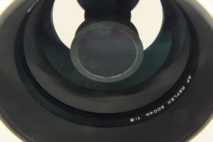 ■ MINOLTA ミノルタ レンズ AF REFLEX 500mm F8 取扱説明書有り ハードケース付き レフレックス 望遠 単焦点 中古 231102M4307_画像4
