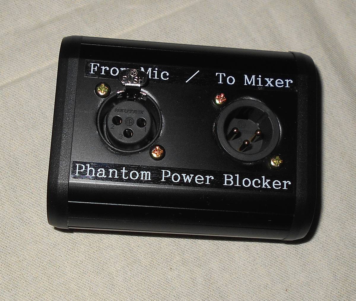 ファンタムブロッカー ファンタム電源ブロック ファントムブロッカー 600Ω/600Ω ラインアイソレーション Phantom Power Blocker #380_画像1