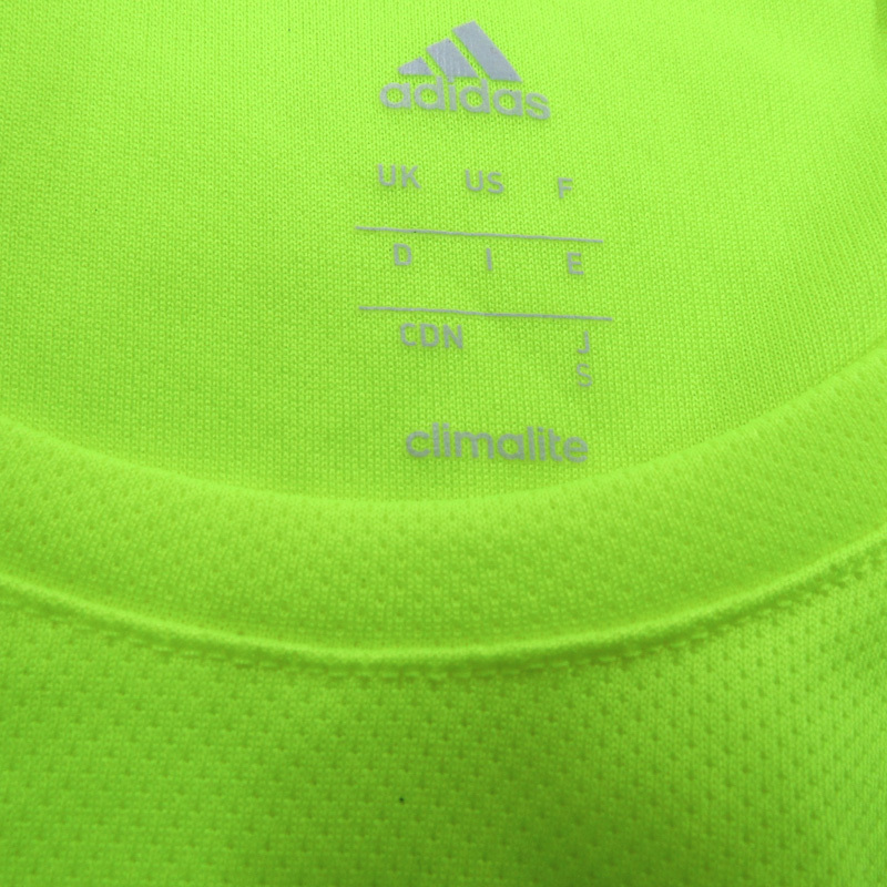 アディダス 半袖Tシャツ ロゴT メッシュ クライマライト スポーツウエア メンズ Sサイズ イエロー adidas_画像3