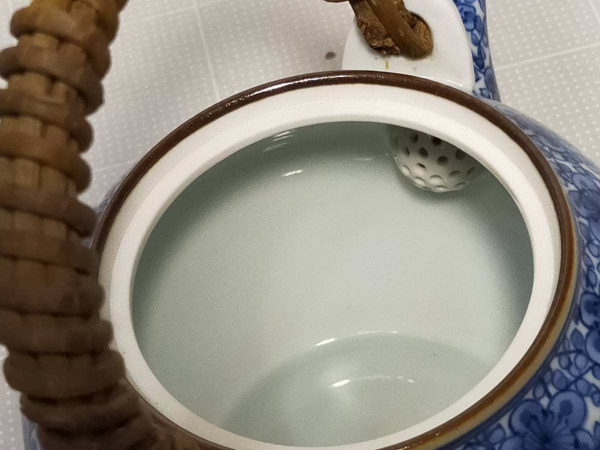 京都清水焼 平安吉兆 梅花文 急須 vintage Japanese porcelain Kiyomizu-yaki Heian KICCHO teapot _画像8