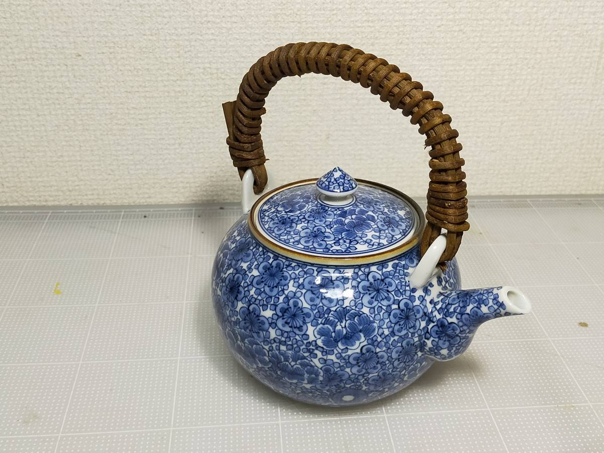 京都清水焼 平安吉兆 梅花文 急須 vintage Japanese porcelain Kiyomizu-yaki Heian KICCHO teapot _画像3